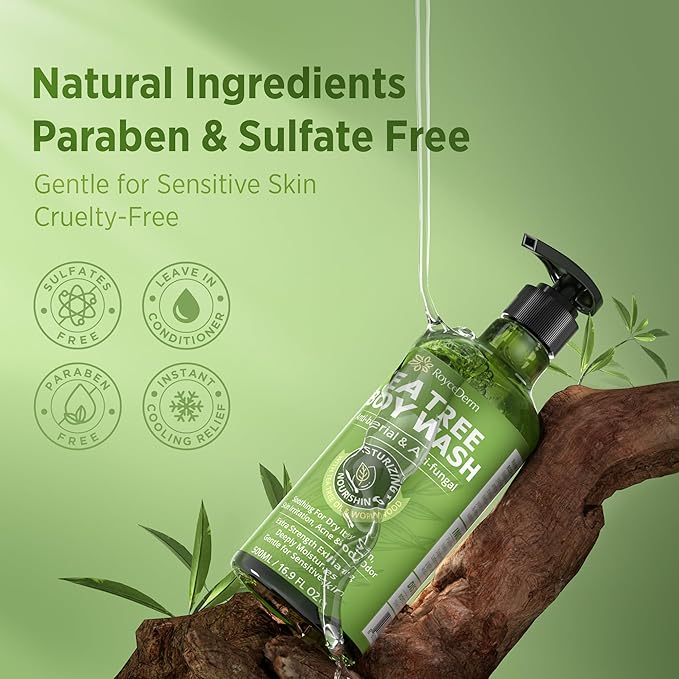 Roycederm Tea Tree Body Wash and Soap