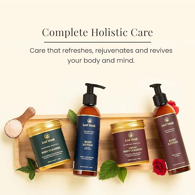 Ayurvedic Ubtan Body Cleanser with Gram Flour White Turmeric Hibiscus Rose | Men &amp Women- 100 GRAM