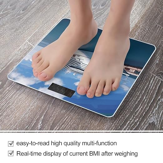 Cruise Ships Bathroom ScaleHighly Accurate Digital Weighing Machine for People Bright LED Display Weight Scale for The Aldult Home Use
