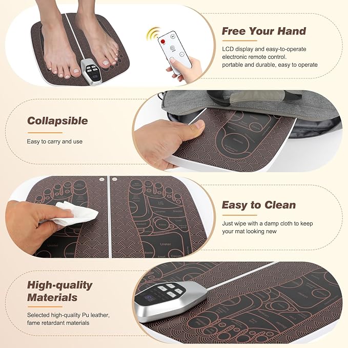 Ems Foot Stimulator (HK701A)Transcutaneous Electrical Nerve Stimulator For Pain Relief EMS Foot Massager for Stimulate Healthy MusclesImprove and facilitate Muscle Performance Stimulator Muscles.