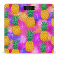 Digital Bathroom Weighing Scale Energy Saving Scale Smart Scale for Body Weight Tropical Pineapples Palm Leaves