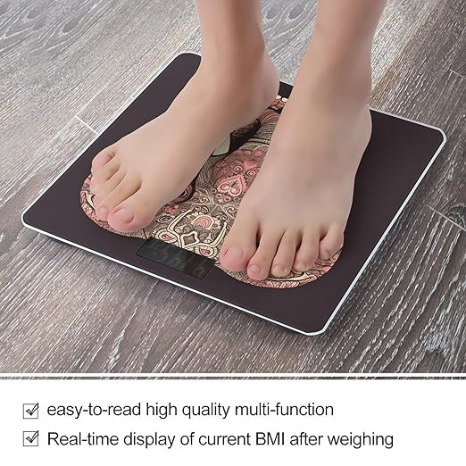 Heart Shaped Elephant Weight Scale Digital Electronic Scales Bathroom Scale Larg LCD Backlight Display High Precision MeasurementsTempered Glass