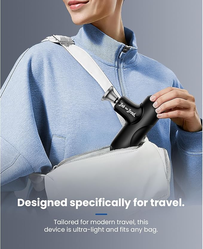 BOB AND BRAD Q2 Max Mini Massage Gun with Metal Head Pocket-Sized Deep Tissue Massager Gun for Athletes Professional Portable Percussion Muscle Massager Gun
