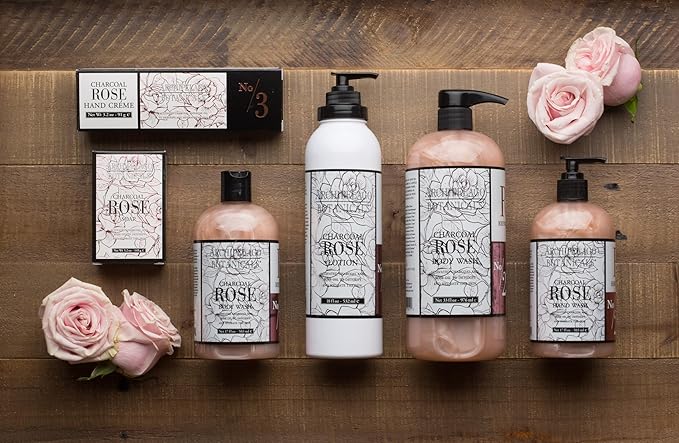 Archipelago Botanicals Charcoal Rose Body Wash Moisturizing and Daily Body Wash for Luxuriously Smooth Skin Free from Parabens Phthalates and GMOs (33 oz)