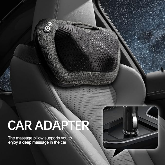VIKTOR JURGEN Back Massager Neck Massager with Heat Massage Pillow Gifts for Men &amp Women Electric Shiatsu Back Massager Deep Kneading Shoulder Massager for Full Body MuscleMassage at Home Ca