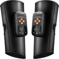 Air Compression Leg Massager with Heat : Sequential Calf Massager with 5 Modes 5 Intensity &amp 3 Heat for Circulation and Pain Relief - Rechargeable Calf Compression Device for Fast Recovery