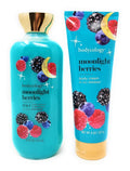 Moonlight Berries 2 in 1 Body Wash &amp Bubble Bath 16 fl oz &amp Moonlight Berries Butter Body Cream 8 oz (Pack of 2)