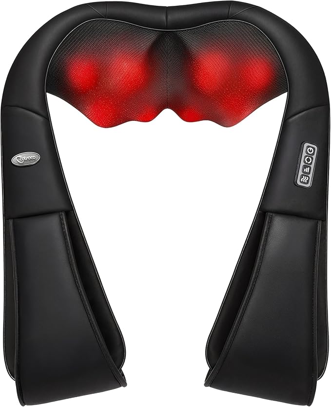 Neck Massager Shiatsu Shoulder and Back Neck Massager with Heat Neck Massager Pillow for Neck for Body Muscle Pain Relief Neck Massager Gifts for Mom Dad Women Men Home Office Car Use