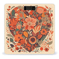 Folk Style Flowers Scale for Body Weight Smart Scales Digital Bathroom Scale High Precision Weighing Scales with Large Display Weighing Machine for People
