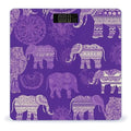Purple Elephant Bathroom Scale for Body Weight LCD Display Digital Bathroom Scale Tempered Glass Bathroom Weight Scales Fashion Smart Scales for Home Bedroom 400 Lb