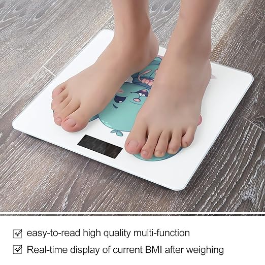 Rat Holding A Balloon Bathroom ScaleHighly Accurate Digital Weighing Machine for People Bright LED Display Weight Scale for The Aldult Home Use