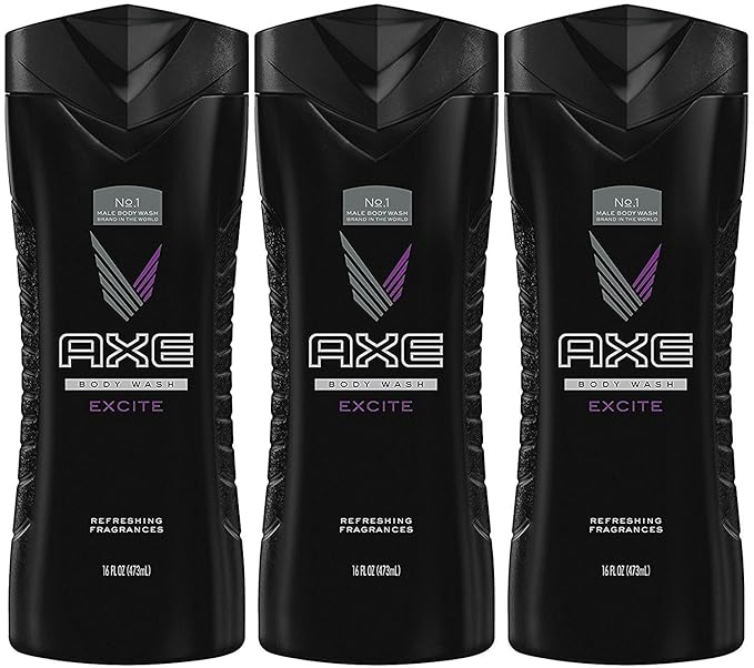 Axe Shower Gel Excite 16 Ounce (Pack of 3)