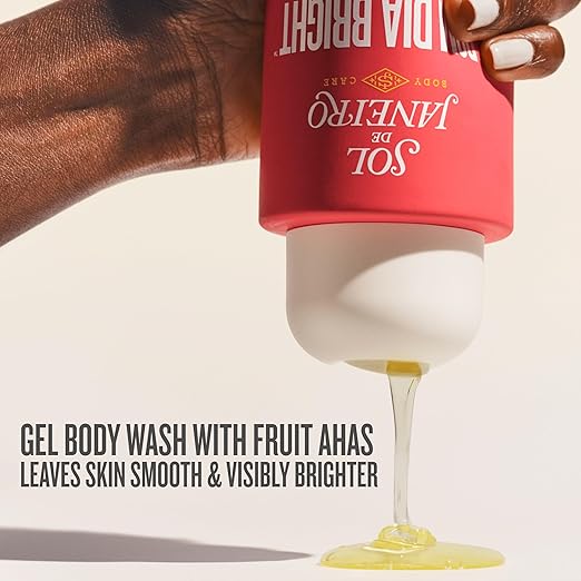 Sol de Janeiro Visibly Brightening and Smoothing Bom Dia AHA Body Scrub and Body Wash Duo Amazon Exclusive