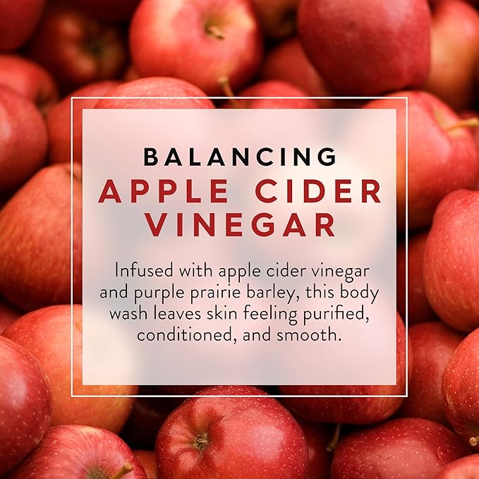 JASON Apple Cider Vinegar Balancing Body Wash For Gentle Feeling Clean 30 Fluid Ounces