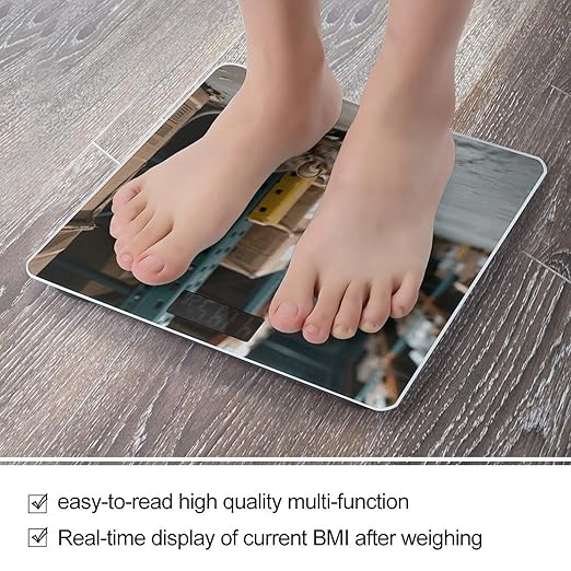 Warehouse Rat Weight Scale Cute Bathroom Scale for Body Highly Accurate Digital Weighing Machine for People Compact LCD Display Scales with Sturdy Toughened Glass Scales
