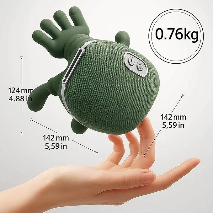 Portable Neck and Shoulder Massager with Soothing Heat 4D Deep-Kneading Rechargeable Massage Device for Back and Body Use at Home Office or On The Go