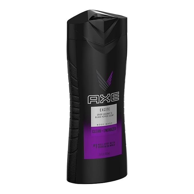 AXE Body Wash for Men Excite 16 Ounce (Pack of 6)