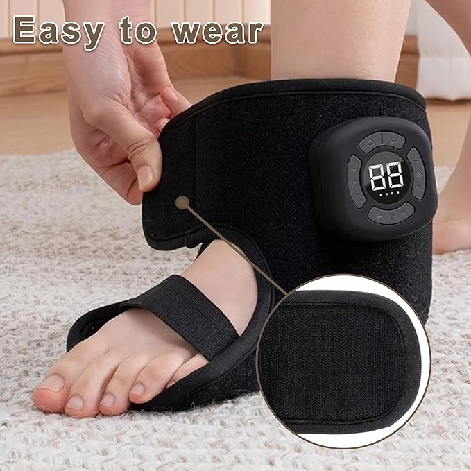 Foot 3 Renew Airbag Massager Modes with Heat Portable Adjustable 360° Vibration Relaxation Type C Charging Ultimate Comfort Triple Method Heated Foots Massager