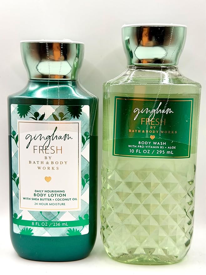 Gingham Fresh – Body Care Duo | Body Shower &amp Body Lotion (Full Size)