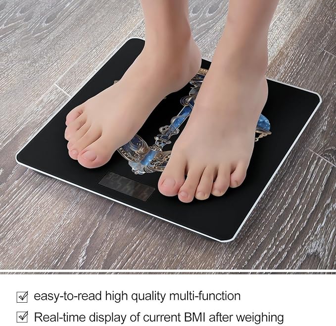 Libra Zodiac Sign Scale for Body Weight Smart Accurate Digital Bathroom Scale with Easy Read LCD style