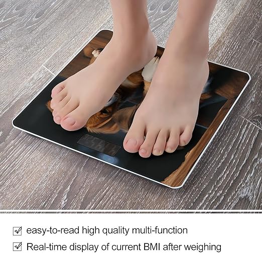 Puppies Dogs Pets Animals Scale for Body Weight Precision Bathroom Weighing Scales with Back Lit LCD Display Sturdy Tempered Glass Body Weight Scales Digital Bathroom Scale 400lb