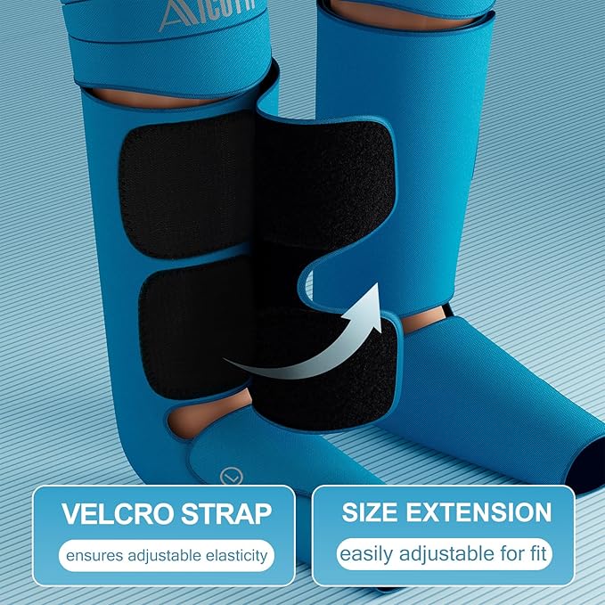 Professional Air Compression Leg Massager with Heat - Ideal Christmas Mother's Day &amp Father's Day Gifts for Women Men Dad &amp Mom from Daughter or Son - Pain Relief for Foot Calf Knee &amp