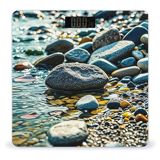 Rocks and Pebbles Scale for Body Weight Smart Scales Digital Bathroom Scale High Precision Weighing Scales with Large Display Weighing Machine for People