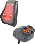Snailax Shiatsu Foot Massager with Heat Back Massager for Back Pain Deep Tissue