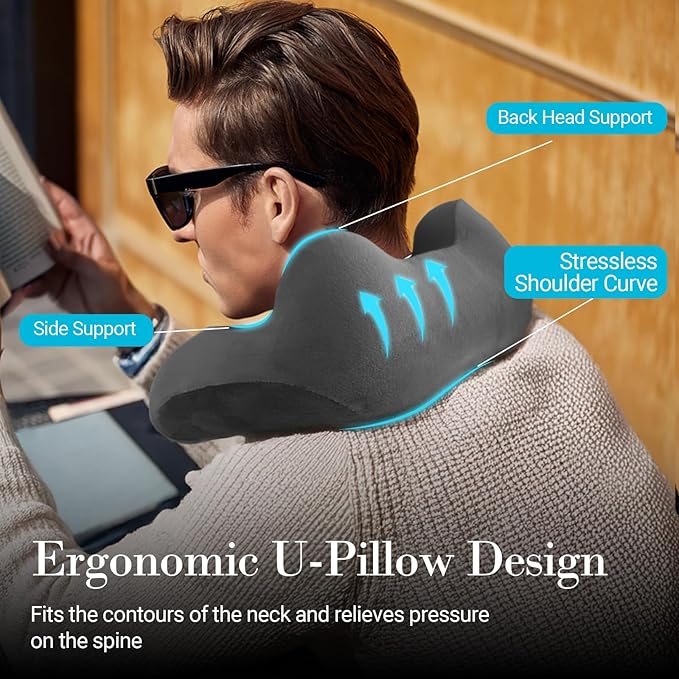 Neck Massager Pillow with Heat - FSA or HSA EligiblePortable Shiatsu Neck Massage Pain Relief Deep TissueHeated Pillow for TravelOffice &amp HomeIdeal Gift for HerHim
