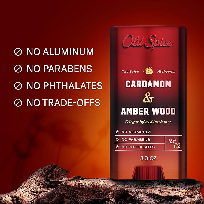 Old Spice Alchemist Collection Body Wash + Aluminum Free Deodorant Bundle for Men Cardamom + Amber Wood Scent 24/7 Cologne Infused Scent No Trade Off Formula 20 oz &amp 3 oz (Pack of 2)