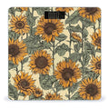Romantic Sunflowers Scale for Body Weight Smart Scales Digital Bathroom Scale High Precision Weighing Scales with Large Display Weighing Machine for People