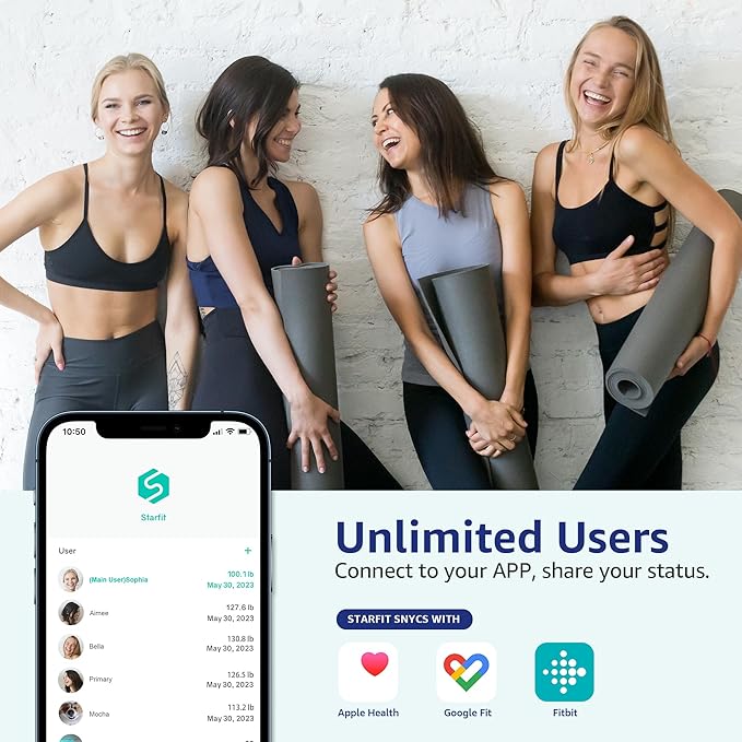 Posture Body Fat Scale Extra Large Display Digital Bathroom Wireless Weight Scale Composition Analyzer with Heart Rate Heart Index &amp Body Shape Index with Free APP 400Lb Black