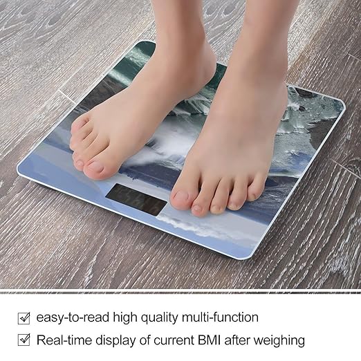 Niagara Falls Scale for Body Weight Sturdy Tempered Glass Weighing Scales with LCD Display Accurate Digital Bathroom Scale Convenient Body Fat Smart Scales 400lb