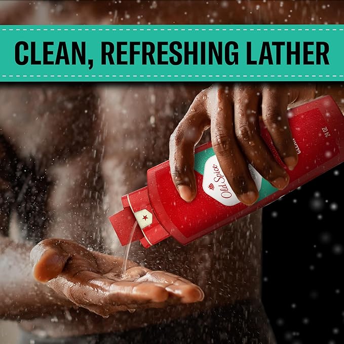 Old Spice Refreshing Body Wash for Men High Endurance 3X Defense 24/7 Shower Fresh with Long Lasting Scent Pure Sport Scent 24 oz (Pack of 4)