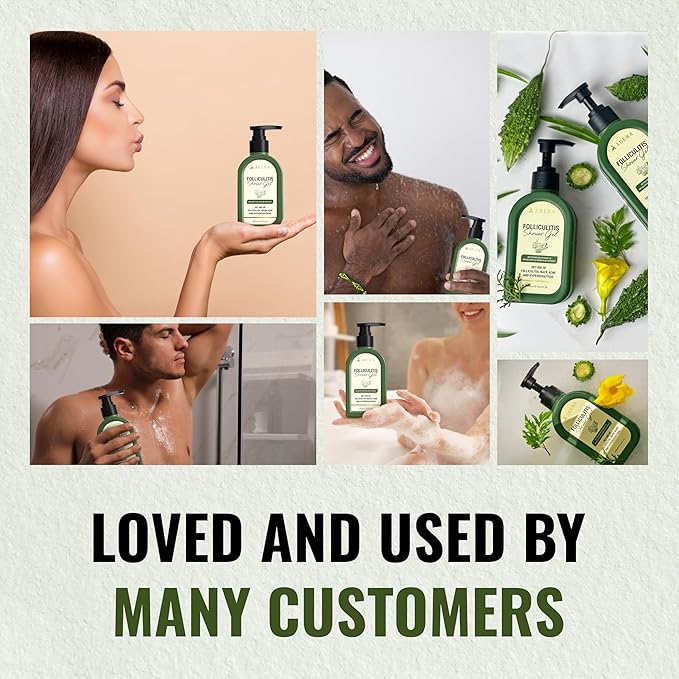 ABERA Folliculitis Body Wash and Grapefruit Hair Regrowth Serum