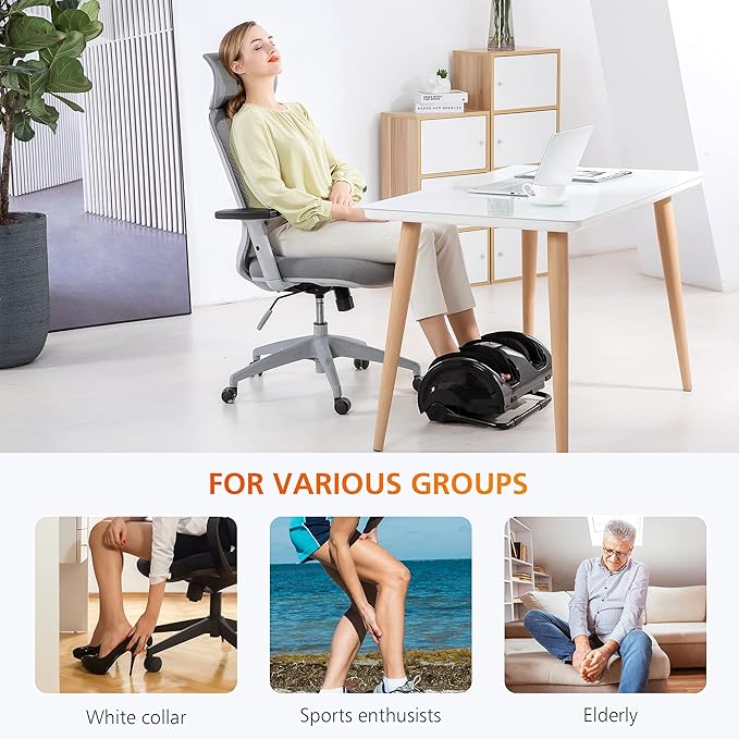 Snailax Foot Massager with Heat Shiatsu Feet and Calf Massager Machine for Plantar Fasciitis Neuropathy Improve Circulation Foot Leg Massager Gifts(Without Remote Control)