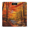 Fall Foliage Bathroom Scale for Body Weight LCD Display Digital Bathroom Scale Tempered Glass Bathroom Weight Scales Fashion Smart Scales for Home Bedroom 400 Lb