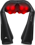 MagicMakers Electric Shiatsu Neck Massager with Heat - Pain Relief for Back Shoulders &amp Feet - Gifts for Men Women Mom Dad - From Daughter or Son - Ideal for Christmas Mother's Day &amp Fath