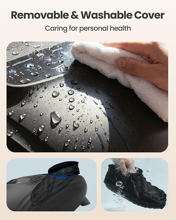 CILI Shiatsu FSA Foot Massager with Heat and Compression Knead Rolling HSA Feet Massager for Neuropathy Plantar Fasciitis Remote Control Up to Men Size 14 Christmas Gifts for Men Women