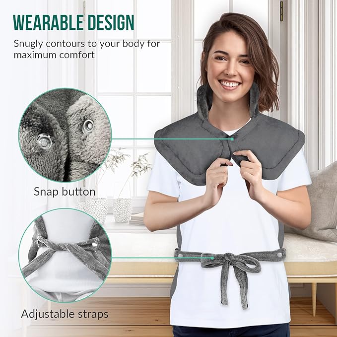 Snailax Shiatsu Foot Massager with Heat Heating Pad for Back Pain Relief