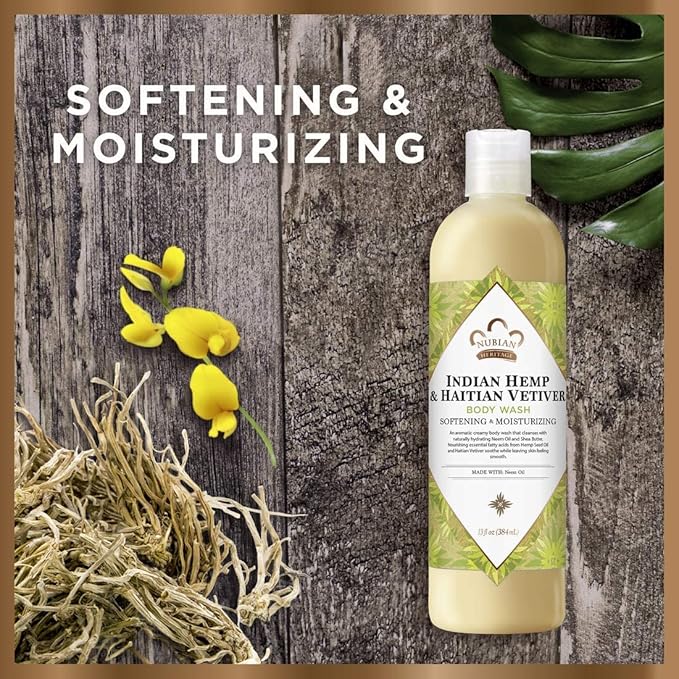 Nubian Heritage Body Wash Indian Hemp 13 Fz