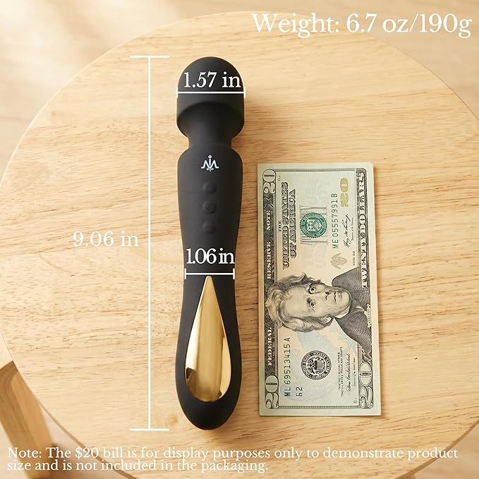 Personal Massager - 7 Speeds USB Rechargeable Portable Body Massager Hand-held Massage Tool for Back Shoulder Leg Tension Relief and Muscle Relaxation
