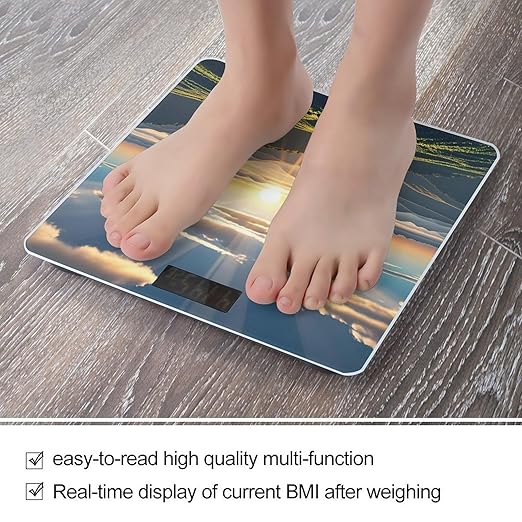 with Sun Rays Scale for Body Weight Digital Bathroom Scale Accurate Smart Weight Scales with Large Display Weighing Machine High Precision Scales