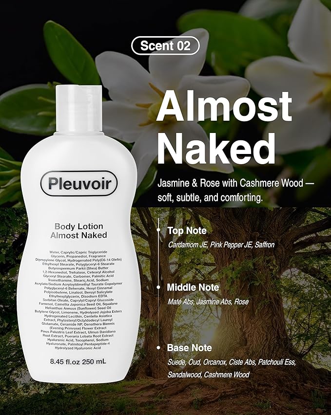 Pleuvoir Body Cleanser Almost Naked Body Lotion Almost Naked Bundle