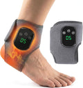 Triple Method Therapy Foot Ankle Massager - Massage for Neuropathy with 5 Heat Levels Vibration Modes Compression - Portable Heating Wrap Device for Pain Relief Rejuvenate Feet Circulation