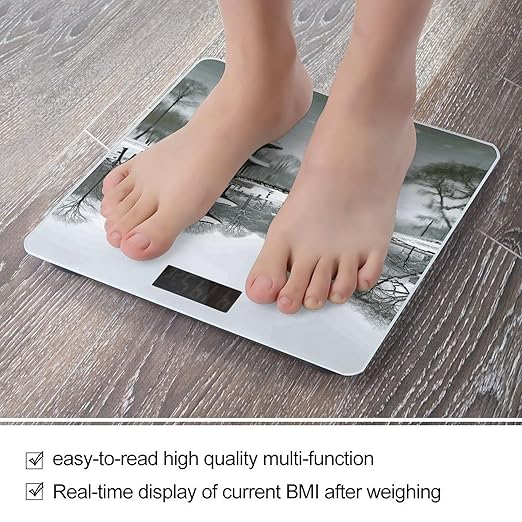 Korea Winter Lake Smart Scale for Body Weight Accurate Bathroom Scale with LED Display Digital Weight Scales Weighing Machine High Precision Scales for Bath Home