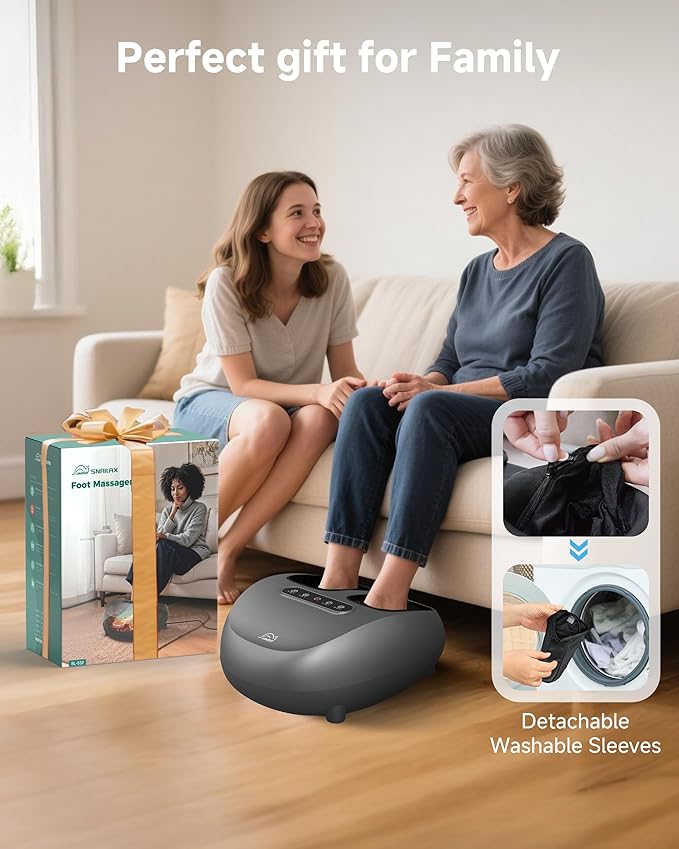 Snailax Larger Size 14 Foot Massager with Heat CompressionRolling Shiatsu Feet Massager for Plantar Fasciitis NeuropathyRemote Control Foot Warmer Under Desk Office Home Use Gifts for Men Women