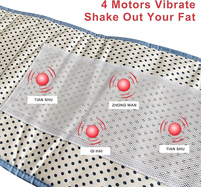 Electric Slimming Back Massager Sauna Belt 10 Vibration Massage Modes 360 ° Whole Circle Heating Machine for Waist and Abdominal Belly 7 heat levelsLower Back Massager for Pain Relief Deep Tissue
