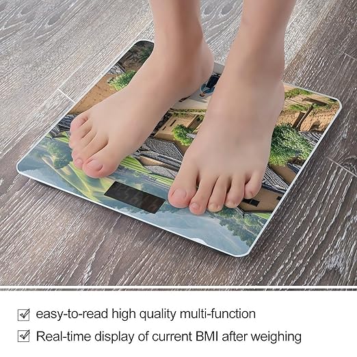 Ancient Town Scale for Body Weight Smart Scales Digital Bathroom Scale High Precision Weighing Scales with Large Display Weighing Machine for People