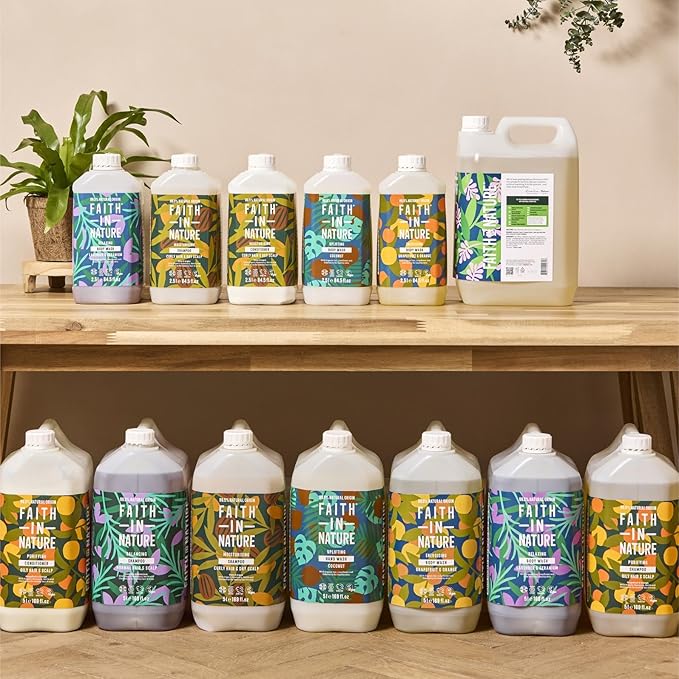 Faith in Nature Seaweed and Citrus 5 Litre Body Wash | Vegan | Cruelty Free | 99% Natural Fragrance | Free From SLS or Paraben | Organic Body Wash | Natural Body Wash